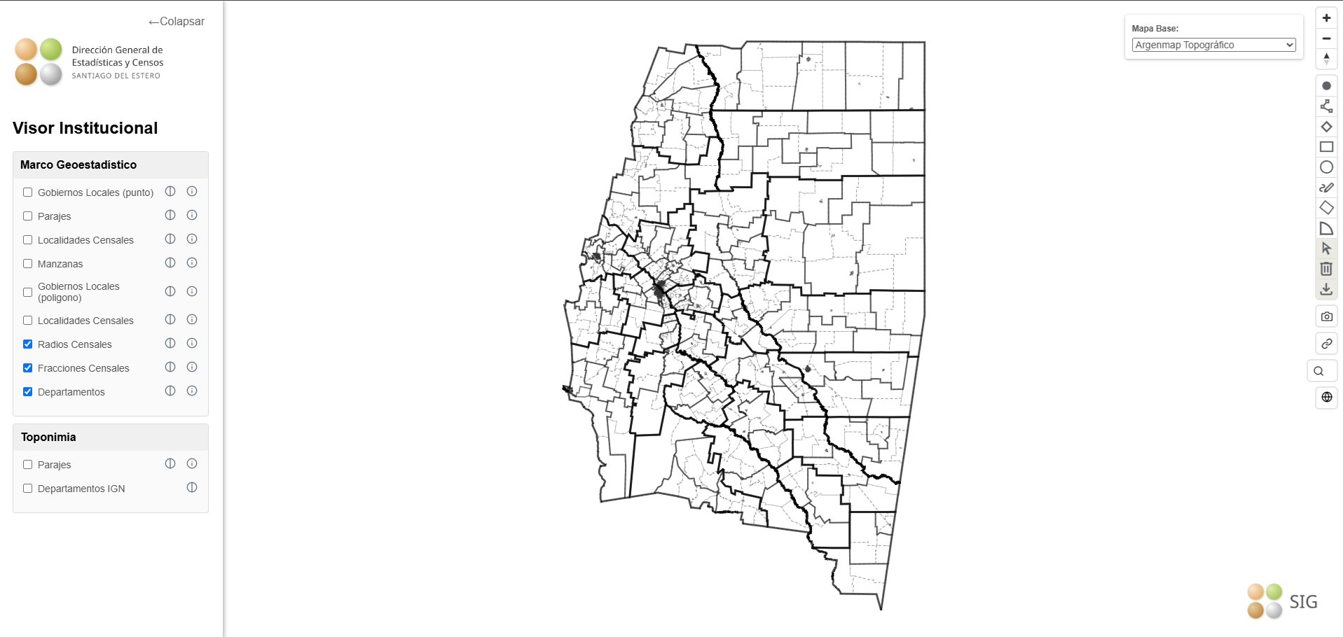 Captura general del Visor de Mapas